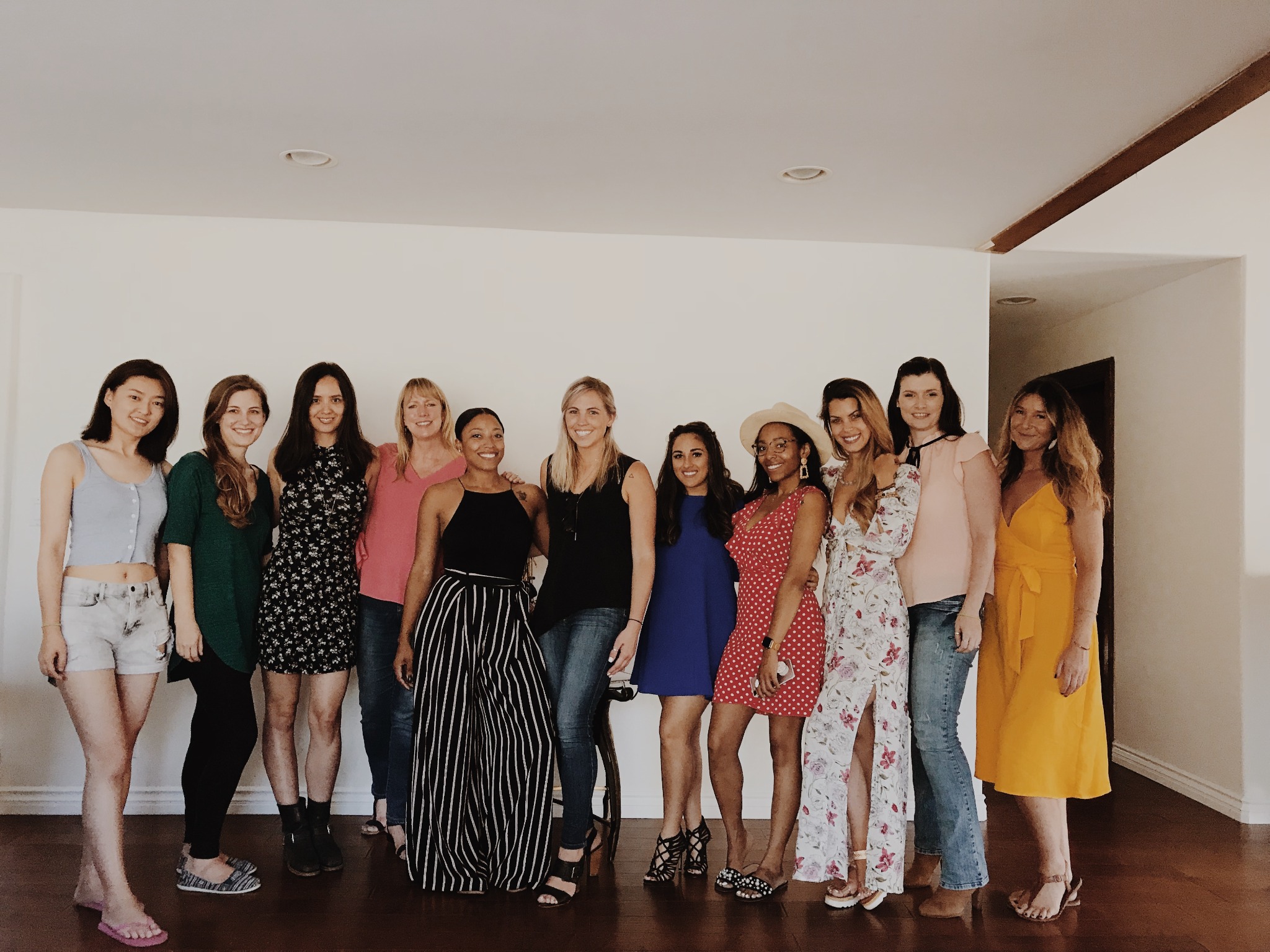 Sarah with a group of women gathered together
